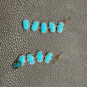 Kendra Scott turquoise drop earring  about 2 inches long